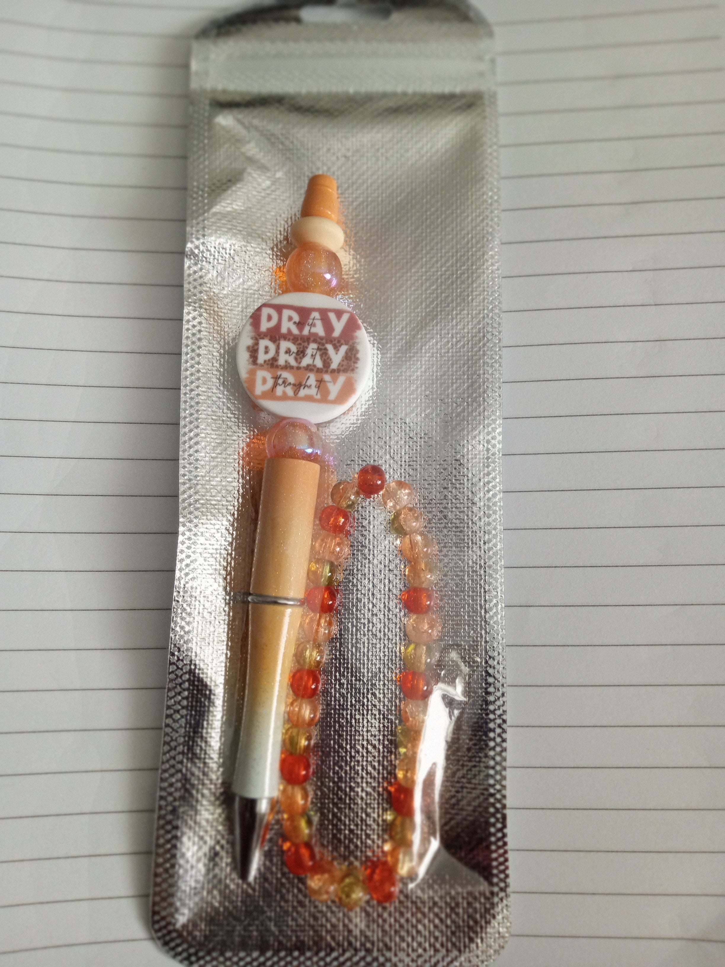 Focal pen and bracelet Prayer